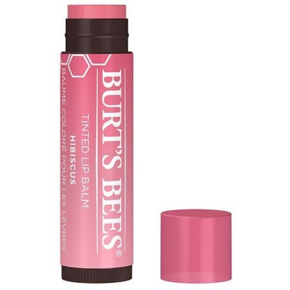 7 x Burt's Bees Hibiscus Tinted Lip Balm, Hibiscus - 1 Tube